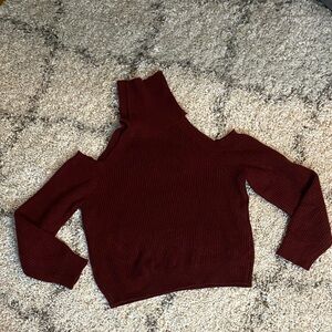SHEIN Burgundy Sweater